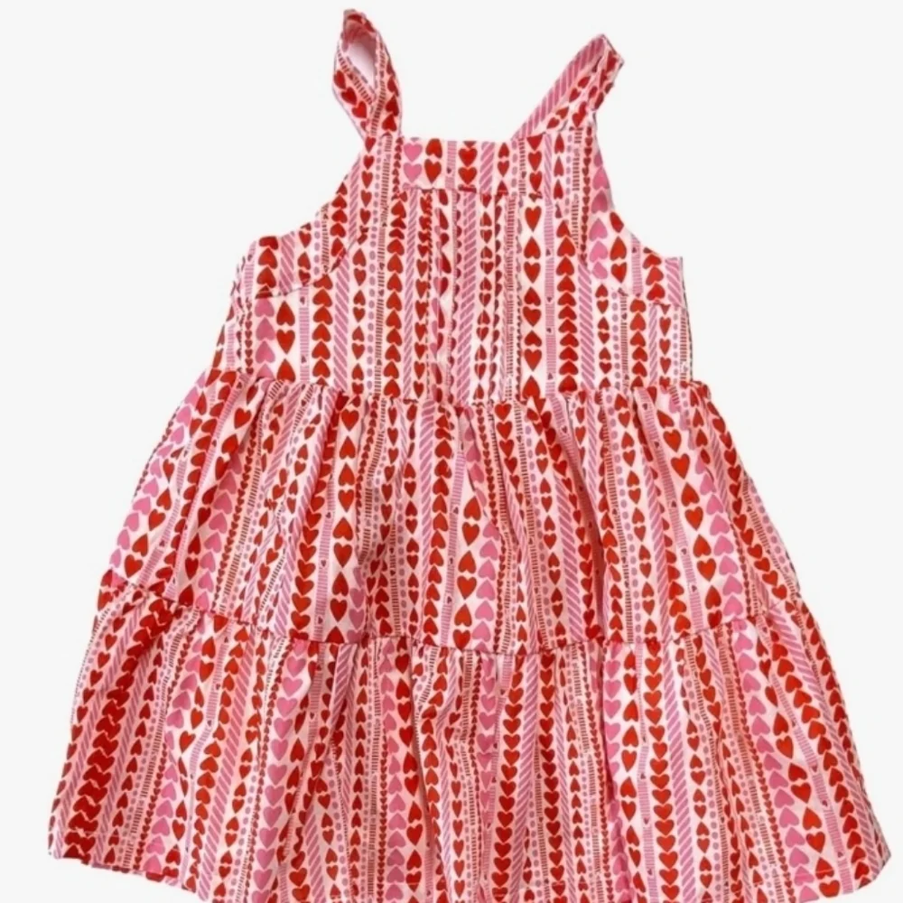 Cat & Jack Infant & Toddler Girls Pink & Red Hearts Tank Dress